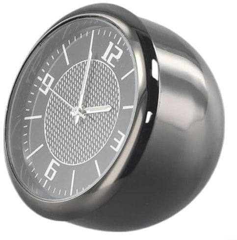 Reloj analógico de cuarzo para salpicadero de coche, reloj adhesivo, aleación de zinc, a prueba de óxido