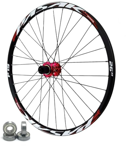 LPYDWZ MTB Radsatz Aluminiumlegierung 24/26/27,5 Zoll, Steckachse 12x142mm Scheibenbremse HG versiegeltes Lager 32H Felge Vorder und Hinterrad for 7/8/9/10/11/12 Gänge(R,Thru AXLE 26 inch)