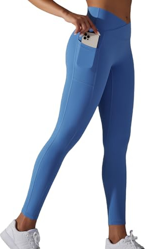 JTSONN Leggins Deportivos Mujer de Cintura Alta Termicas Deporte Push Up Pantalones de Yoga con Bolsillos Mallas de Gimnasio Leggings Deportivas de Correr Fitness