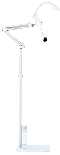 SBCGFY Bodenständer, Buchhalter zum Lesen, Tablet-Bodenständer, Laptopständer höhenverstellbar, Buchhalterständer mit Lampe, Kochbuchhalterständer für Küche, Büro, Bett