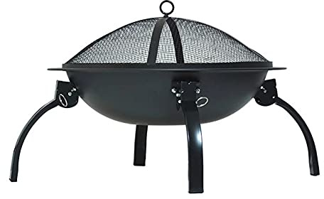 RUHEN Brasero al Aire Libre Fiesta al Aire Libre Barbacoa portátil Plegable con pie Horno cálido Parrilla Horno Barbacoa Pozo de Fuego Parrilla Parrilla Pozos de Fuego Cuencos Pequeña Sorpresa