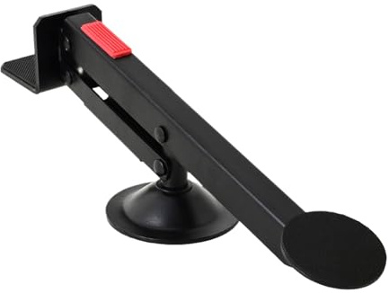 Door Lifter Tool, Foot-Operated Panel Jack, 33x5.5x5.5cm/12.99x2.17x2.17 inches 360° Rotating Height Adjuster for Drywall, Plasterboard, Carpet Laying, Renovation, Professional Construction Projects