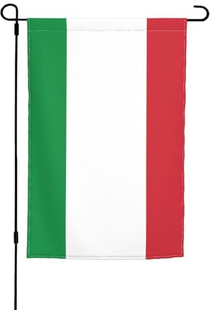 TYUMH Bandera italiana impresa para jardín, bandera decorativa de 12 x 18 pulgadas para uso en patios, jardines, macetas y balcones