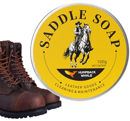 Genérico Jabón para Cuero para Botas,Pomada De Cuidado Y Limpieza para Botas De 100g - Acondicionador para Sofás De Cuero - para Jinetes Muebles Bolsos Monturas Interiores De Auto Cinturones Guantes