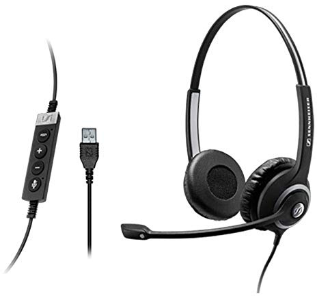Sennheiser SC 262 - Auriculares con micrófono de diadema cerrados, negro