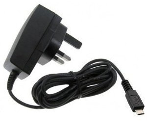 Original King of Flash Amazon Kindle UK 3 Pin Mains / Wall Charger Cable Lead with Charging LED (Kindle, Kindle Touch, Touch 3G, Kindle Paperwhite, Kindle Fire, Kindle Fire HD / 3G, Kindle Keyboard, Kindle 3 / 3G, Kindle Wi-Fi, 6 E Ink Display)