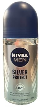 Nivea for Men Silver Protect - Lot de 12 déodorants au format bille, 50 ml, pour homme
