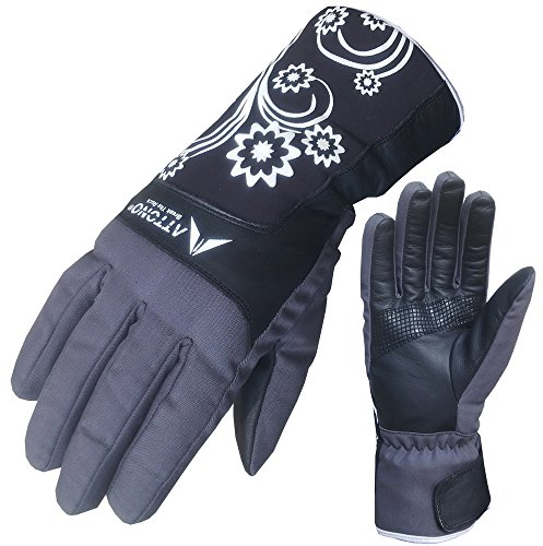 ATTONO Damen Skihandschuhe Ski Langlauf Snowboard Handschuhe warme Langlaufhandschuhe - 6/XS