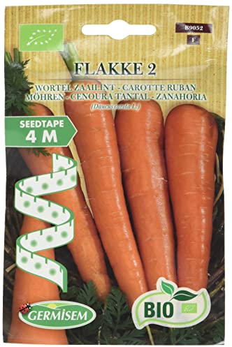 Germisem Biologico Flakke 2 Semi di Carota su Nastro da 4 m