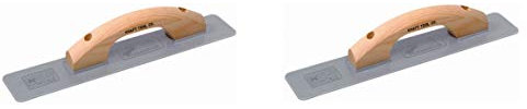 Kraft Tool CF064 ThinLine Pro Magnesium Handschwimmer mit Holzgriff, 40,6 x 8,9 cm (2 Stück)