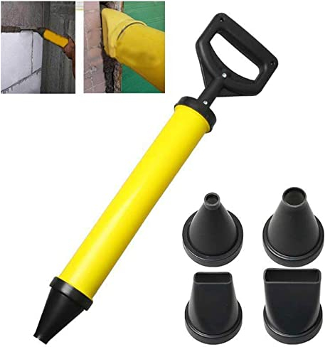 ZAANU Cement Lime Sprayer Gun,Caulking Gun,Mortar Pointing Grouting Gun Sprayer Applicator Tool for Cement Lime 4 Nozzle/406