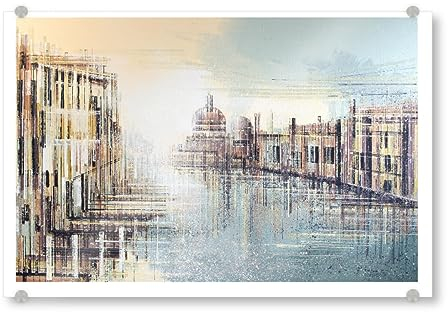 artboxONE Acrylglasbild 120x80 cm Natur Venedig - Sonnenuntergang Bild hinter Acrylglas - Bild venedig Italien Orte