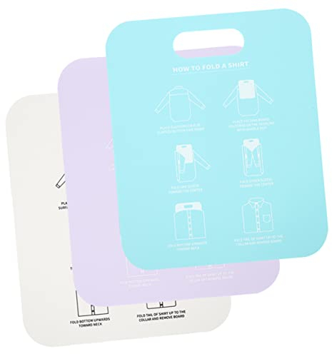 LABRIMP 3pcs Shirt Folder Board for Clothing Folding Tool t Shirt Folder Laundry Folder Board Easy to Use Neatly Organize Your Closet