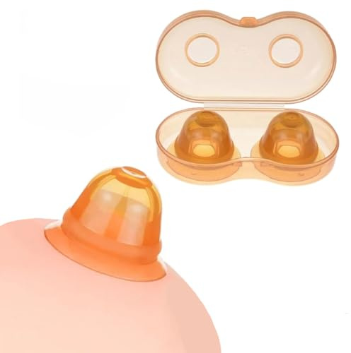 1 Pair Nipple Suckers for Pressure, Nipple Toys for Women, Soft Silicone Nipple Corrector Nipple Sucker Suction Breast Stimulator Sex Toys for Woman Man (Cute Nipple Sucker Women Sex Toys)