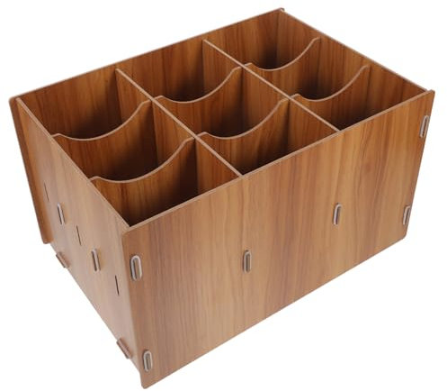 VILLCASE Dokumenten-organizer-box Aus Holz Für Schreibtisch-aufbewahrung Multifunktionaler Bürotisch-organizer Für Schreibwaren Und Dateien Leicht Und Langlebig
