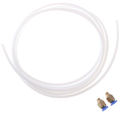 Gatuida 2stücke Ptfe Schlauch Mit Anschlussstücken Für Drucker Geeignet Für Bowden Hotend Hohe Temperaturbeständigkeit Od Für Reprap Rostock Kossel