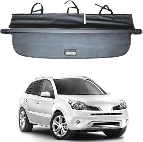 LUlude Auto Einziehbarer Laderaumabdeckung Kofferraum für Renault Koleos 2010-2015, Schutz Der Privatsphäre Abdeckung Hutablage, Ausziehbar