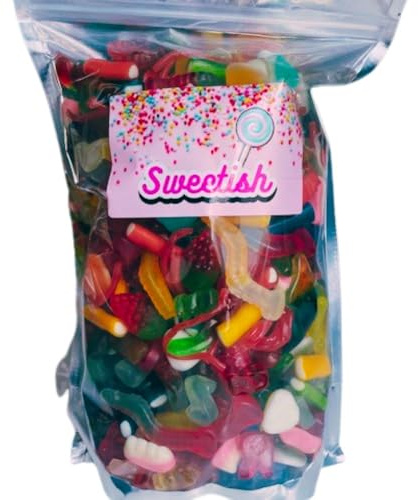 Jelly Non-Fizzy Sweet Mix 1kg Assorted Pick & Mix Share Bag Party Candy by Sweetish