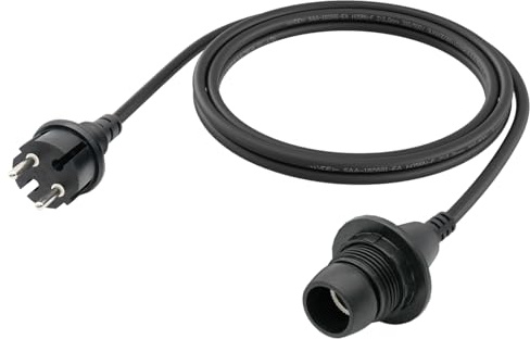 FIRMERST Wasserdichte Lampenfassung E14 mit Kabel Outdoor 2,5m IP44