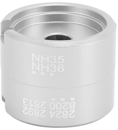 Watch Movement Holder, Aluminum Versatile Multi Functional Movement Holder Repair Tool, Sturdy Support Watch Modding Tool for 2824, 2892, 8200, 2813, NH35, NH36 Movements (Silver)