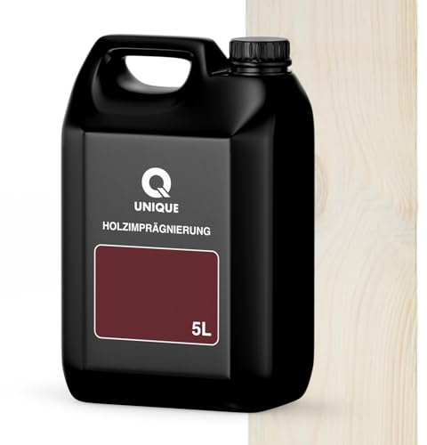 Q UNIQUE Holzimprägnierung Farbton 2in1 5L | Weiß Holzschutz für außen & innen | Wetterfest & UV-beständig | Für Zäune, Gartenmöbel, Terrassen, Holzfassaden