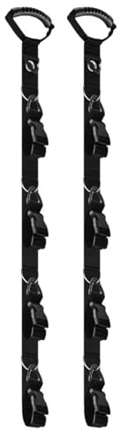 Organisateur de câbles d'extension | Lot de 2 enrouleurs pour câbles électriques | Organisateurs de câbles renforcés, gouttières réglables et sangles pour tuyaux de jardin avec antidérapant