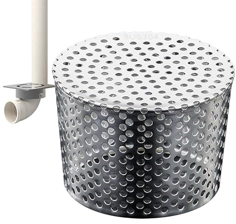 Filtro Di Protezione Per Grondaia, Protezione Per Pluviali, Filtro Per Pluviale In Acciaio Inox, Filtro Esterno Per Scarico, Previene Ostruzioni E Residui Di Sporco