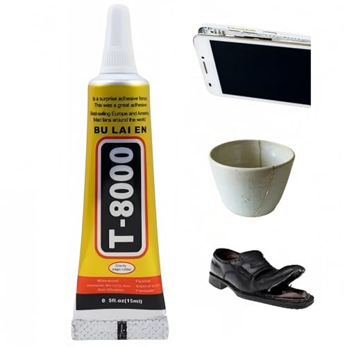 15ml T-8000 Multi-Functional Repair Adhesive,Clear Contact Glue with Strong Bonding Capacity,Fast-acting Transparent Drying Glue,Electronics Components Jewelry Maintenance and Versatile DIY Projects