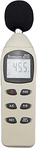 ZHANGXABN Sonómetro Digital, decibelímetro retroiluminado, portátil, 40-130 dBA, con Nivel de presión Sonora (SPL), medidor de Ruido, Monitor de Volumen de Audio para el hogar y la Oficina.