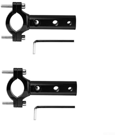 Lot de 2 supports de montage pour phares de moto et clignotants pour tubes de guidon de 29 mm de diamètre avec trous de montage M8 M6 et clés hexagonales