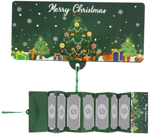 Weihnachts-Geldumschlag Faltbarer Geldumschlag für die Weihnachtsfeier | Weihnachtsdekoration für Zuhause Büro Hotel Wohnung Schule Familienabende und Freundestreffen