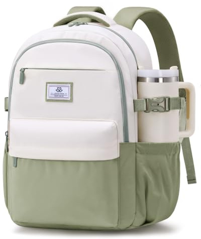 LOVEVOOK ryggsäck dam, 15,6 cm stor laptop-ryggsäck, skolryggsäck flicka tonåring, ryggsäck med många fack, vattentät skolväska backpack kvinnor med många fack, modern damryggsäck arbetsryggsäck för