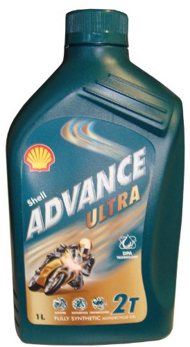 Shell Advance Ultra 2T - Aceite para motor de 2 tiempos, sintético, 1 L