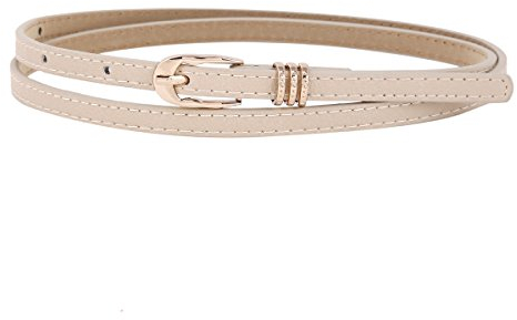 Damara Damen Multifarbe Dornschließe Modern Hüftgürtel,Beige