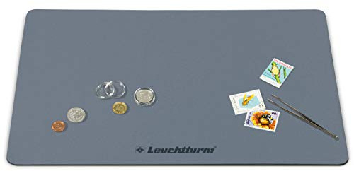 Leuchtturm 354207 Base de Superficie de Trabajo - Cómoda Superficie de Trabajo para la manipulación de Monedas y Sellos - Formato 500 x 350 mm, Altura 2 mm