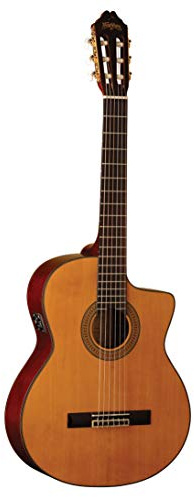 Washburn C64SCE Akustische E-Gitarre mit Nylonsaiten
