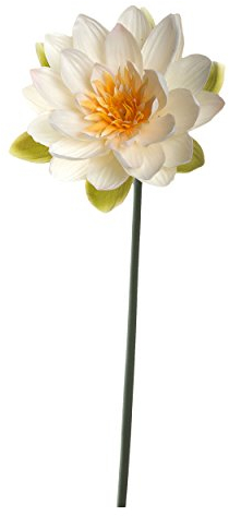 Leonardo Fiore Seerose, Kunstblume, Blumenzweig, Blütenzweig, Dekozweig, Blumen Zweig, Dekoration, 75 cm, 031696