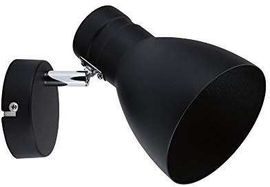 Paulmann 66759 Spotlight Davy 1-flammig max. 20 Watt Deckenleuchte Schwarz Spot Metall E27 Deckenstrahler ohne Leuchtmittel