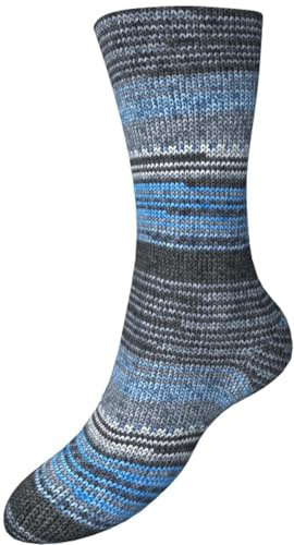 Comfort Wolle Sockenwolle 100gr Knaul 4-Fach 420m Premium Strumpfgarn Made in Italy mit großer bunter Farbauswahl (77-02)
