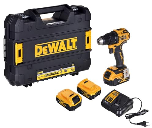 DEWALT Bohrschrauber XR 18 V kabellos, 3 Akkus 5 Ah DCD708P3T-QW