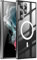HERCN Custodia in metallo per Samsung Galaxy S22 Ultra 5G 6.8, Slim Aviation Aluminum Coperchio paraurti in metallo Compatibile con Custodia magnetica Magsafe (nero)