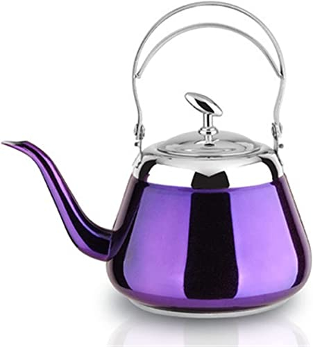 REJOON Perkolator Kaffeekanne 5-Farbiger Dicker Edelstahl Wasserkocher Induktionsherd Küchengeschirr Kreative Teekanne Kaffeekanne Wasserkocher