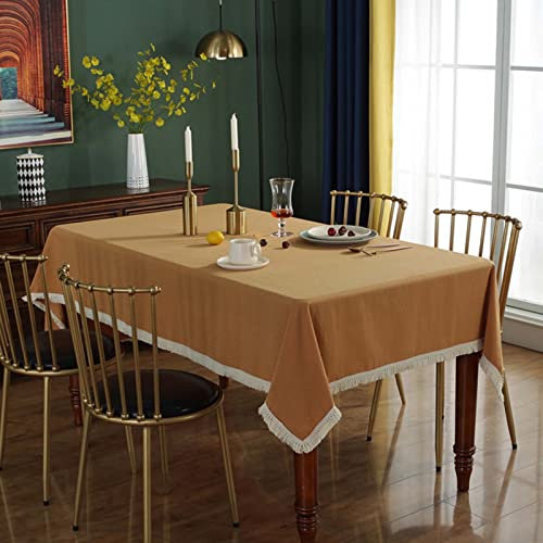 YSUEFIJO Tischdecke Leinen Leinenoptik Tischdecke Abwaschbar Tischtuch Tischwasche Modern, Schutztischdecke Rechteckige, Wachstuch Tischdecken Herbst, Geeignet für Home Küche Dekoration