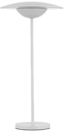 REV TOWER Tischlampe kabellos, Tischlampe für innen und außen, Höhe 38cm, Tischleuchte dimmbar, Nachttischlampe, weiß