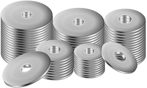 M5 Unterlegscheiben Set 50 Stk M5x15 304 Edelstahl Flat Washers | 50 Stück M5 Unterlegscheiben M5x15 aus 304 Edelstahl – flache Beilagscheiben, Karosserie- und Sicherungsscheiben.
