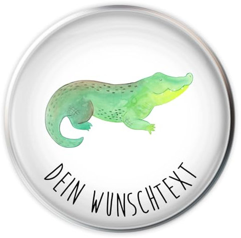 Mr. & Mrs. Panda Waschbecken Abfluss Krokodil - Personalisierte Geschenke, Wunschtext, Krokodile, Personalisierter Waschbeckenstöpsel, Personalisierung, Freundin, Abenteuerlust, Stopfen, Stöpsel, Meer