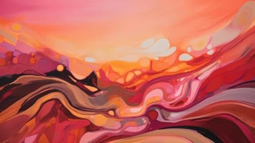 adrium Acryl-Bild 70 x 40 cm: Abstrakter bunter Hintergrund. Vektorillustration. Rote, orange und gelbe Farben. (205247164)