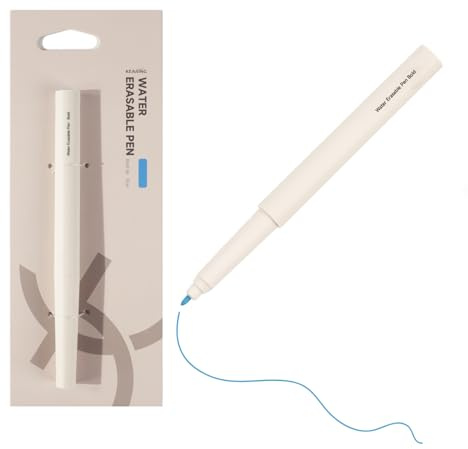 KEARING Wasserlöslicher Stoffmarker Blau – Trickmarker Nähen für temporäre Markierungen beim Quilten & Stickerei – glattes Schreiben, wasserentfernbar