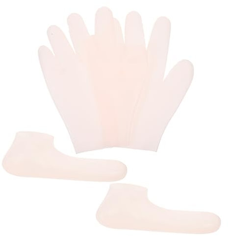 Healeved Silikon Feuchtigkeitssocken Handschuhe Satz Hautpflegende Gel Socken Für Trockene Rissige Füße Und Hände Atmungsaktiv Wiederverwendbar Fuß Spa Pflege Zuhause