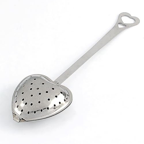 Hominas Infuseur à Thé, Infuseur Filtre à Thé En Forme de Cœur Cuillere a the Infuseur en Acier Inoxydable pour Les Thés En Vrac, Herbes, Théières